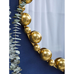 Зеркало круглое в фактурной золотистой раме из металла Mirror Golden Placer варинант исполнения - 4 | Loft Concept в Твери