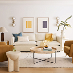 Журнальный стол с круглой деревянной столешницей Urban Style Space варинант исполнения - 4 | Loft Concept в Твери