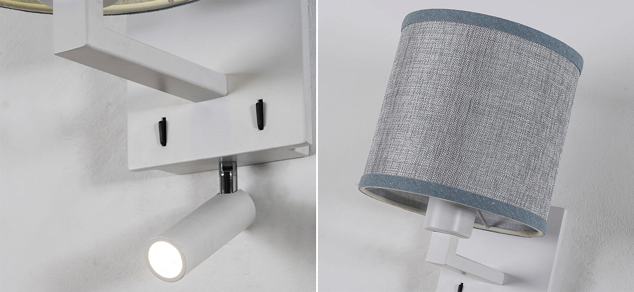 Бра с абажуром и поворотным спотом Trumpet Lamp White - Loft-Concept в Твери