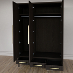 Большой Шкаф Primo Темный орех с 3 дверьми и 3 выдвижными ящиками варинант исполнения - 9 | Loft Concept в Твери