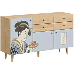 Буфет с принтом на дверцах Elise Cupboard варинант исполнения - 8 | Loft Concept в Твери