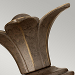 Бра для ванных комнат с прозрачным стеклянным плафоном в форме ананаса и декоративным основанием с рельефным узором Hinkley варинант исполнения - 8 | Loft Concept в Твери