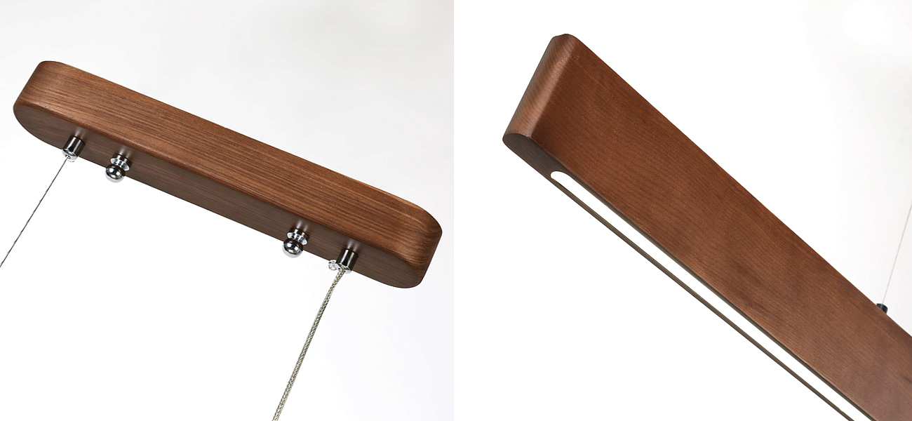 Люстра из натурального дерева Line Pendant Люстра из натурального дерева Line Pendant - Loft-Concept в Твери