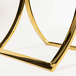 Кофейный столик на подстолье золотого цвета Noelle варинант исполнения - 5 | Loft Concept в Твери