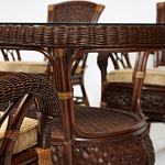 Комплект обеденный из ротанга Eloise grand варинант исполнения - 13 | Loft Concept в Твери