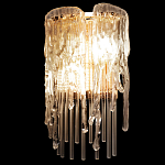 Бра с эффектом стекающего стекла и прозрачными трубками Textured Glass варинант исполнения - 5 | Loft Concept в Твери