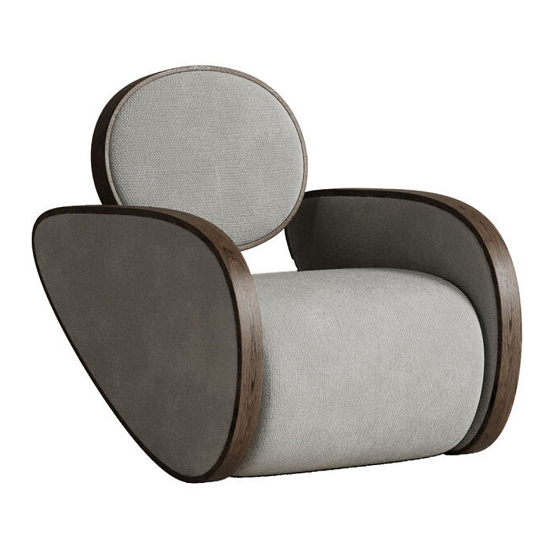 Кресло Nautilus Grey Серый Коричневый в Твери | Loft Concept 