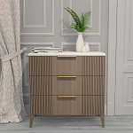 Комод коричневый с 3-мя ящиками на 4-х ножках Harper Line варинант исполнения - 1 | Loft Concept в Твери