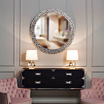 Настольная лампа с кремовым абажуром на граненном основании Crystal Facets варинант исполнения - 2 | Loft Concept в Твери