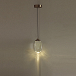 Подвесной светильник с плафоном в форме капли Crystal Transparent Drop варинант исполнения - 5 | Loft Concept в Твери