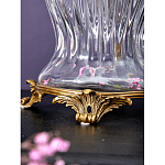 Ваза прозрачная с бронзовыми ручками в виде ангелов Eden Garden варинант исполнения - 5 | Loft Concept в Твери