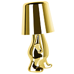 Настольная лампа фигурная золотого цвета с гладким абажуром Высота 19 см Sophia варинант исполнения - 4 | Loft Concept в Твери