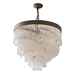 Люстра со стеклянными подвесками в виде круглых бусин Waterfall of Light варинант исполнения - 1 | Loft Concept в Твери