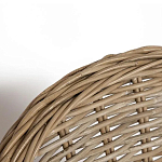 Кресло из ротанга с подушкой Nest бежево-серое варинант исполнения - 5 | Loft Concept в Твери