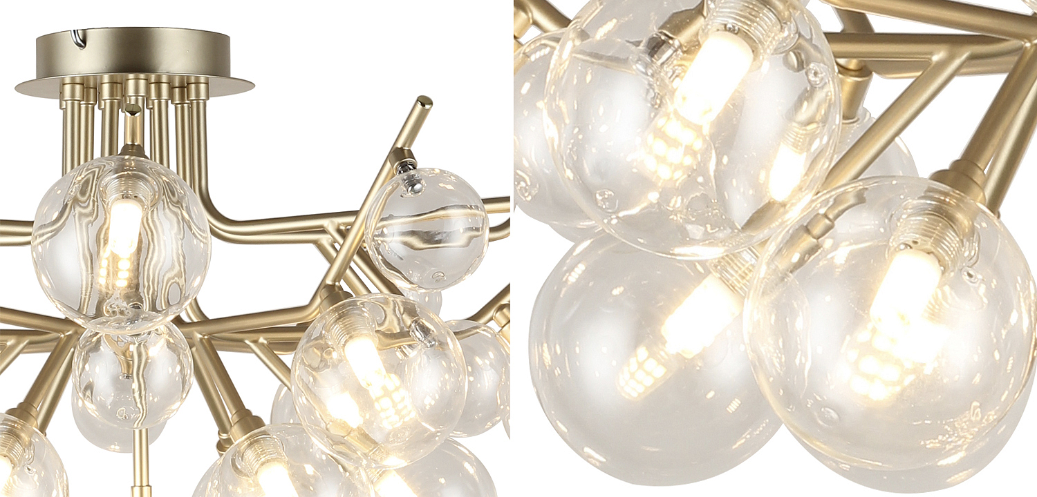 Люстра Berries Chandelier Flower clear 18 Люстра Berries Chandelier Flower clear 18 - Loft-Concept в Твери