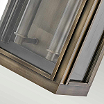 Настенный фонарь прямоугольной формы цвета состаренная латунь с двумя лампами Hinkley варинант исполнения - 3 | Loft Concept в Твери