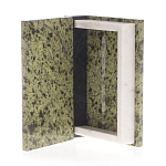 Шкатулка в виде книги из натурального камня змеевик Stone Casket варинант исполнения - 3 | Loft Concept в Твери