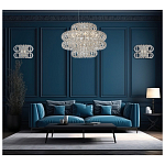 Люстра круглая с россыпью хрусталя Perfection of Diamonds варинант исполнения - 3 | Loft Concept в Твери