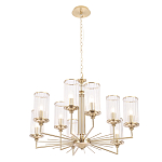 Люстра с 9-ю цилиндрическими стеклянными плафонами Jeanette варинант исполнения - 2 | Loft Concept в Твери