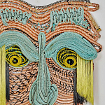 Арт-Объект из нитей Абстрактный портрет Joana Schneider  варинант исполнения - 1 | Loft Concept в Твери