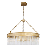 Люстра подвесная круглая со стеклянными трубками Nembus варинант исполнения - 1 | Loft Concept в Твери