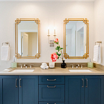 Зеркало прямоугольной металлической рамой с эффектом состаривания Accommodation варинант исполнения - 1 | Loft Concept в Твери