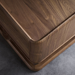 Прикроватный деревянный столик с 2-мя ящиками Moon Walnut Furniture варинант исполнения - 4 | Loft Concept в Твери