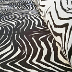 Мебельная ткань Шенилл черно-белый принт 140 см T3-1 варинант исполнения - 2 | Loft Concept в Твери