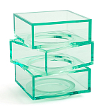 Стол журнальный в форме кубов Acrylic Furniture Lumina Mint Breeze варинант исполнения - 1 | Loft Concept в Твери