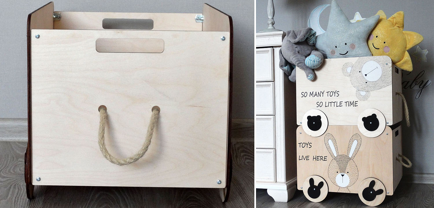 Ящик Wooden Box Bear - Loft-Concept в Твери