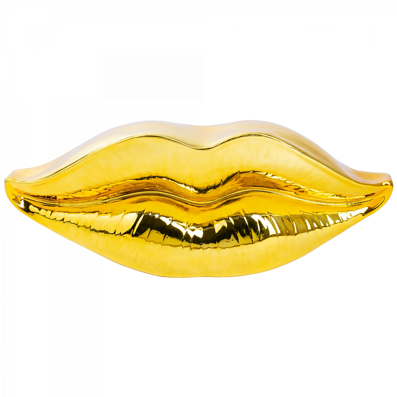 Настенный декор LIPS wall accessory GOLD Глянцевое золото Настенный декор LIPS wall accessory GOLD Глянцевое золото в Твери | Loft Concept