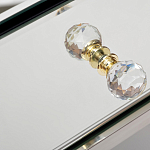 Тумбочка зеркальная с ящиком Mirror Chrome Cabinet варинант исполнения - 4 | Loft Concept в Твери