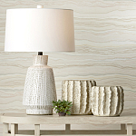 Настольная лампа с корпусом в форме вазы и белым абажуром Lots of Strokes варинант исполнения - 4 | Loft Concept в Твери