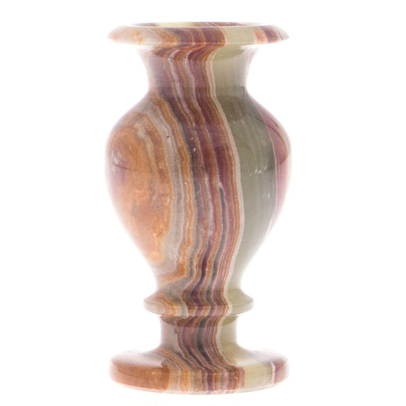 Ваза настольная для цветов из натурального оникса Onyx Vase Мульти Ваза настольная для цветов из натурального оникса Onyx Vase Мульти в Твери | Loft Concept