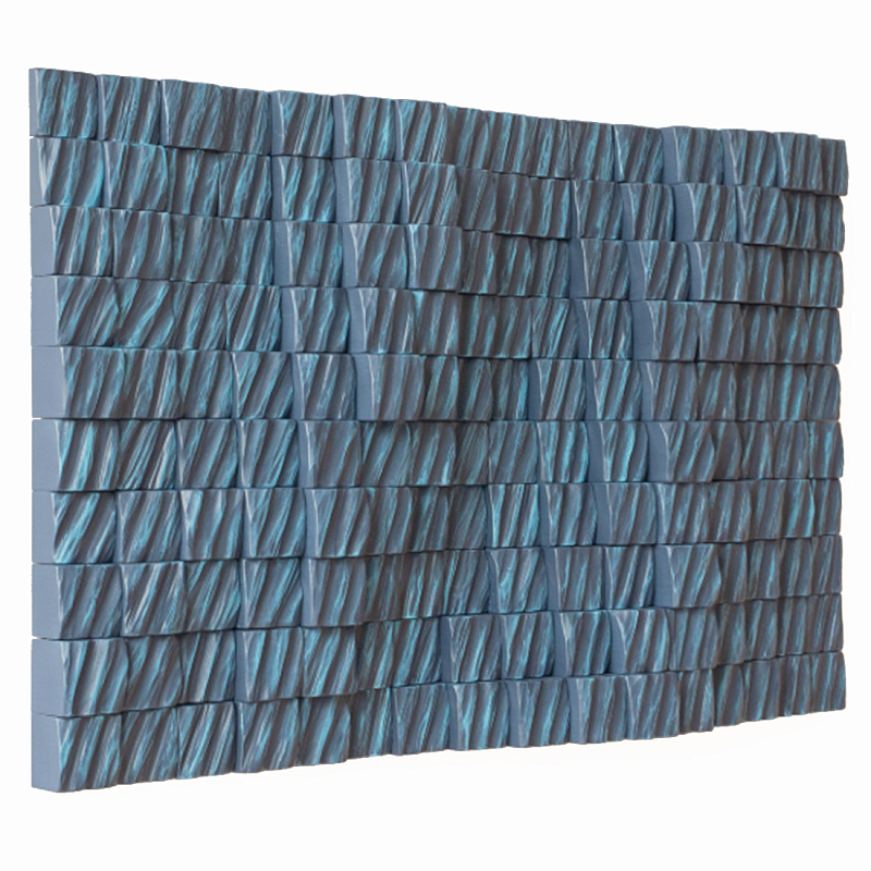 Рельефная скульптура Relief Sculpture Radial Shapes Голубой в Твери | Loft Concept 