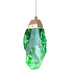 Подвесной светильник Soar Hanging Lamp Brass Green Зелёный варинант исполнения - 1 | Loft Concept в Твери