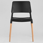 Пластиковый стул на ножках из массива бука Ferret Black 4 шт варинант исполнения - 2 | Loft Concept в Твери