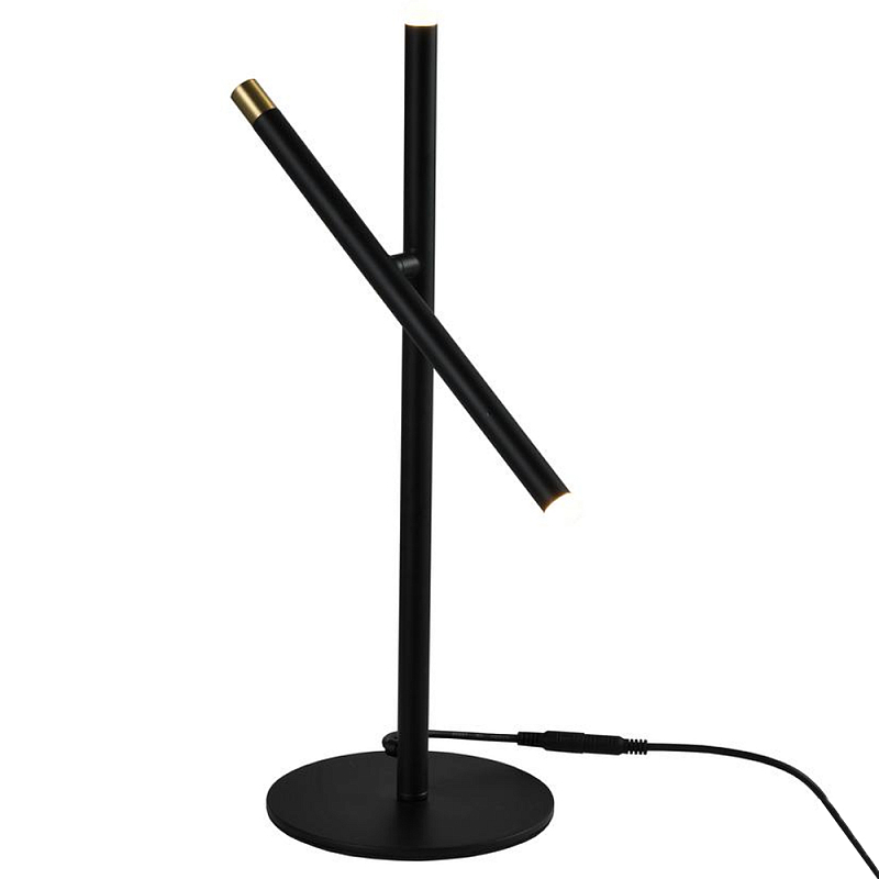 Настольная лампа светодиодная черная  Black Light Ray Белый Черный в Твери | Loft Concept 