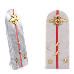 Сувенир Погон МВД из натурального камня мрамор Souvenir Epaulets варинант исполнения - 4 | Loft Concept в Твери