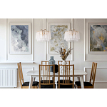 Люстра с подвесными рифлеными стеклянными трубками Nembus варинант исполнения - 23 | Loft Concept в Твери