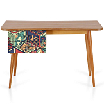 Письменный стол с принтом на ящиках Elise Desk варинант исполнения - 6 | Loft Concept в Твери
