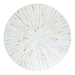 Столик с инкрустацией с перламутровым узором Dominic White варинант исполнения - 2 | Loft Concept в Твери