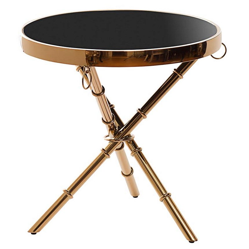 Стол Metal Bamboo Table pink gold Глянцевый черный Розовое золото Стол Metal Bamboo Table pink gold Глянцевый черный Розовое золото в Твери | Loft Concept
