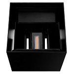 Уличный настенный светильник светодиодный формы куб черного цвета из металла Urban Minimalist варинант исполнения - 4 | Loft Concept в Твери