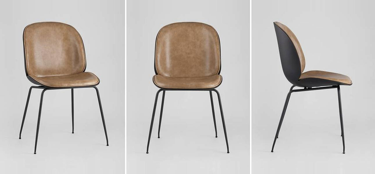 Стул Винтажная Коричневая Экокожа Vendramin Chair Стул Винтажная Коричневая Экокожа Vendramin Chair - Loft-Concept в Твери