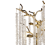 Лампа настольная со стеклянными подвесами цвет золото FAIRYTREE Light варинант исполнения - 2 | Loft Concept в Твери