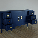 Большой Комод-буфет Elsa Dreams Blue с ящиками варинант исполнения - 1 | Loft Concept в Твери