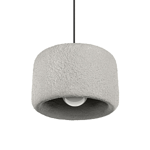 Подвесной светильник с цилиндрическим фактурным абажуром Sergey Makhno