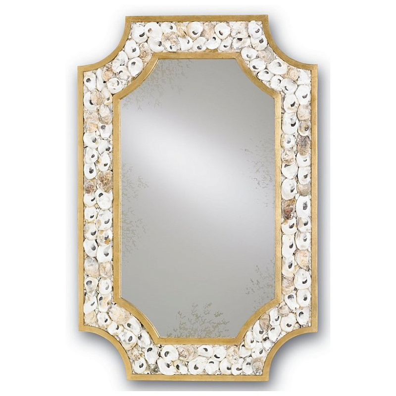 Зеркало Margate Mirror Бежево-серый Золотой Зеркало Margate Mirror Бежево-серый Золотой в Твери | Loft Concept
