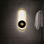 Бра с овальной рамой цвета латунь Midnight Orbit варинант исполнения - 5 | Loft Concept в Твери